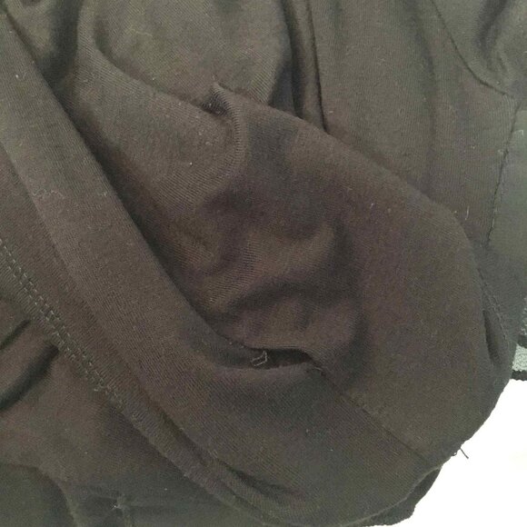 Black Tee Shirt with Ruffles - Picture 7 of 8